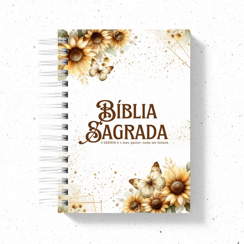 Biblia Sagrada Floral Amarelo versão NVI ou JFA