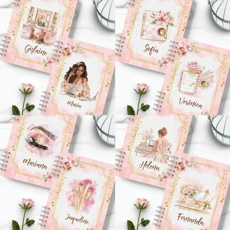 Caderno Coleção Glamour Floral