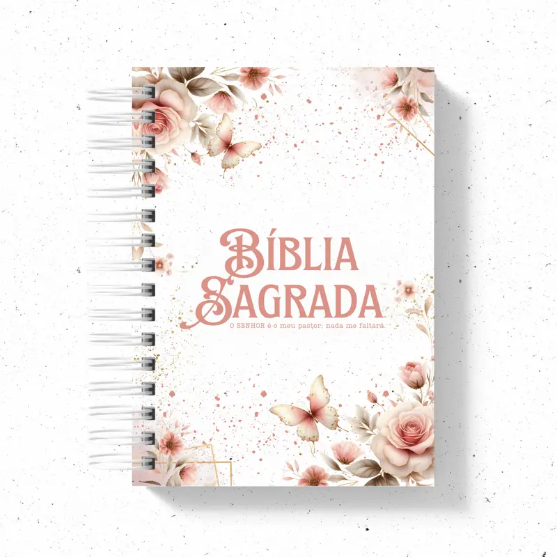 Biblia Sagrada Floral Rosa versão NVI ou JFA